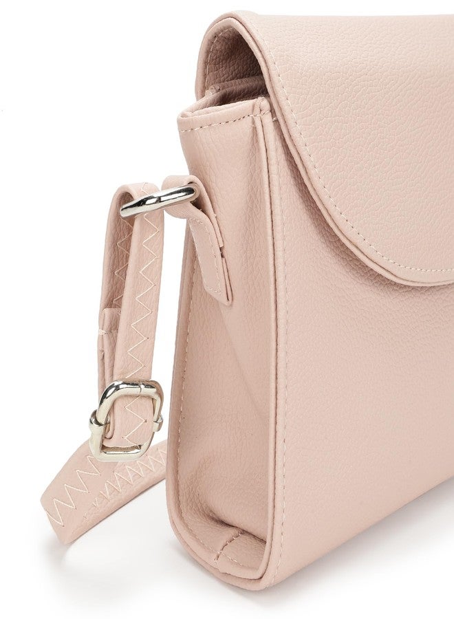 Fastrack Textured Sling Bag for Women | Chic Crossbody Bag for Girls, Ladies, Women | Spacious Bag with Slip Pocket Made of Faux Leather - Image 3